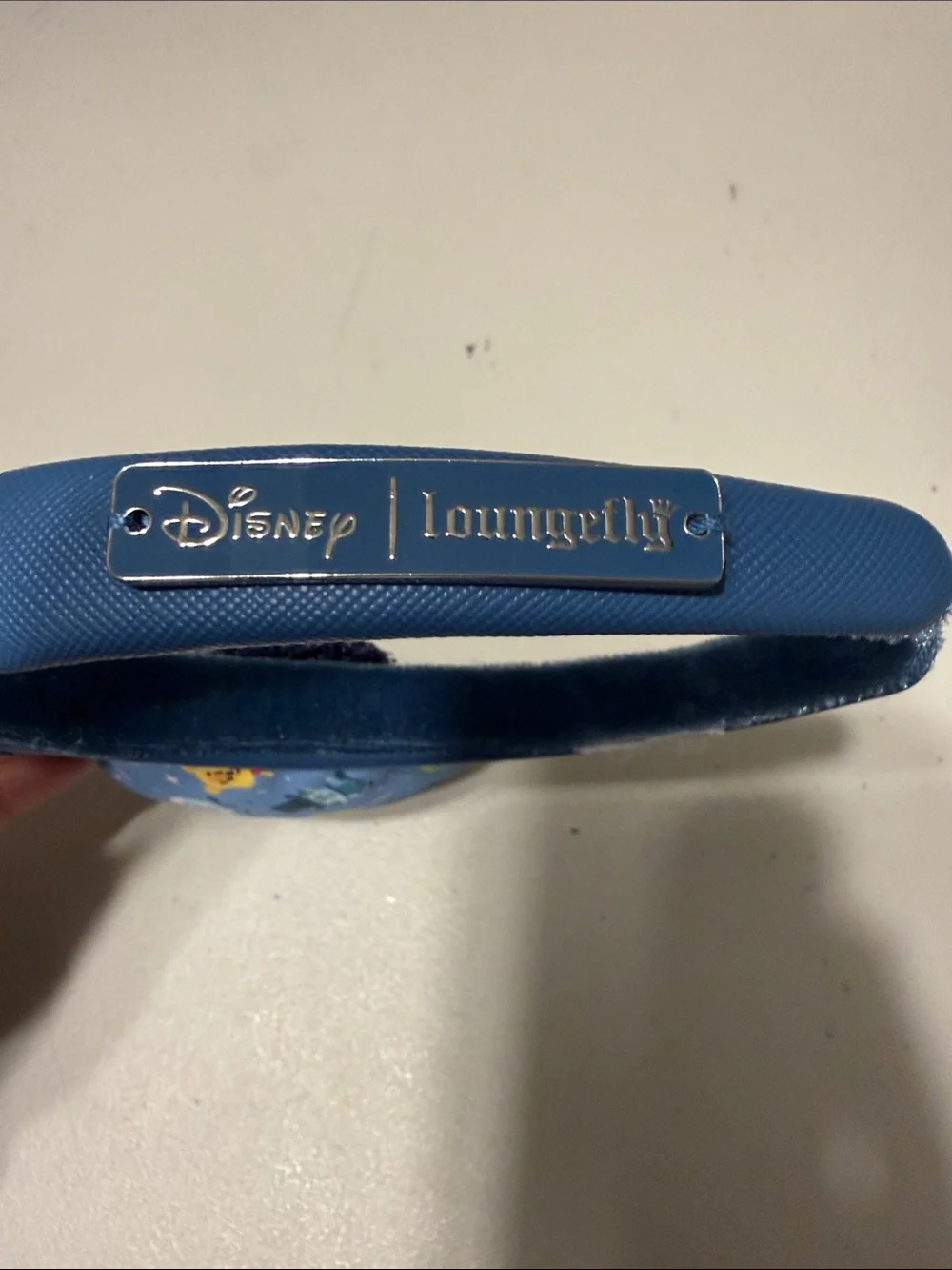 Loungefly Navy Sequin Bow Minnie Ear Headband